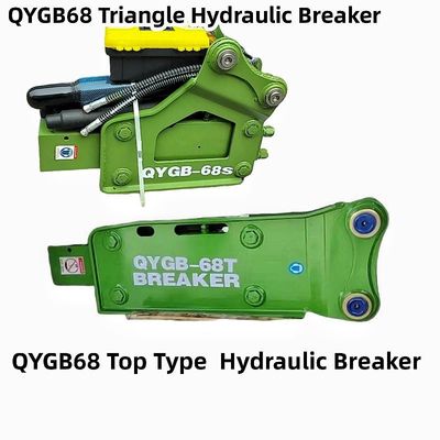 QYGB68 نوع بالا / مثلث هيدروليک شکستن چکش 68 چيسل ، لباس 4-8 تن