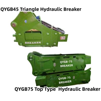 نوع بالا / مثلث شکن هیدرولیک چکش QYGB75 75 لباس چسل 6.0-8.0 تن