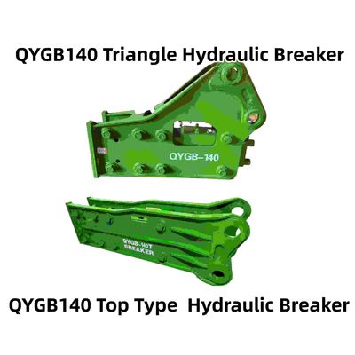 مثلث / نوع بالا چکش شکن هیدرولیک QYGB140 140 لباس چسل 19-26 تن